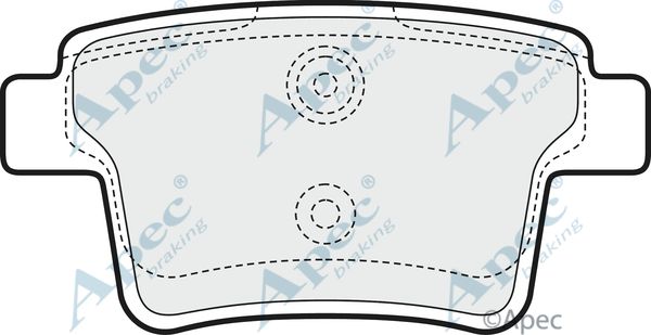 APEC BRAKING stabdžių trinkelių rinkinys, diskinis stabdys PAD1467